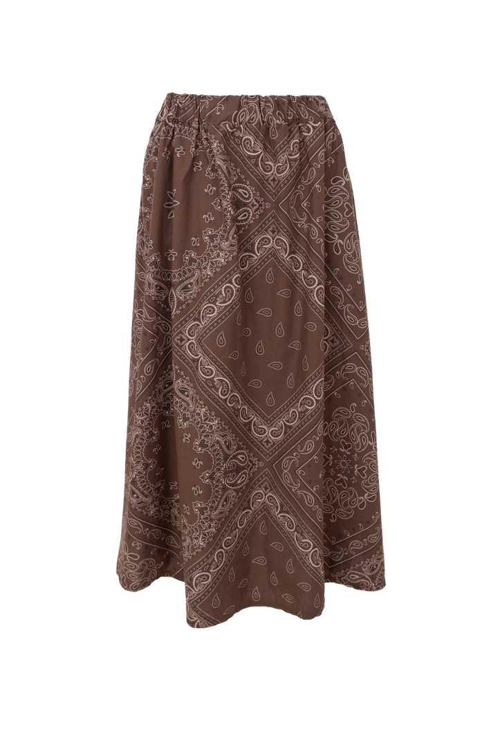 Black Colour - Bcabbie Skirt 40728 - Coffee Paisley