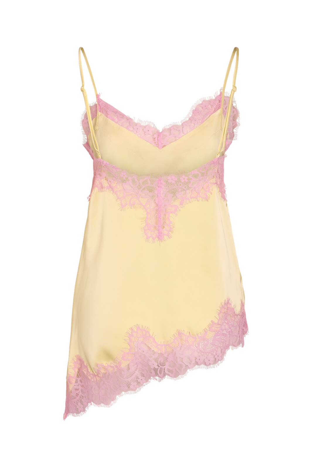 Noisy May - Nmjessica Assymetric Singlet Top - 5231155 French Vanilla Pirouette Lace