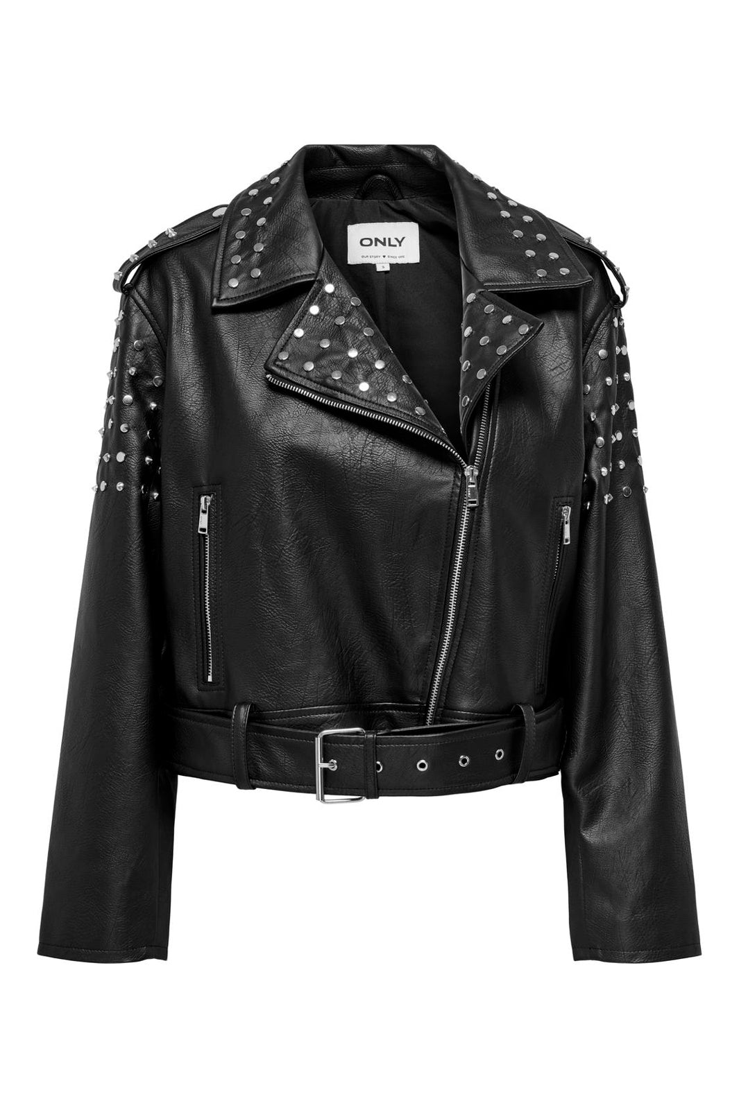 Only - Onldestiny Faux Leather Biker - 4467503 Black