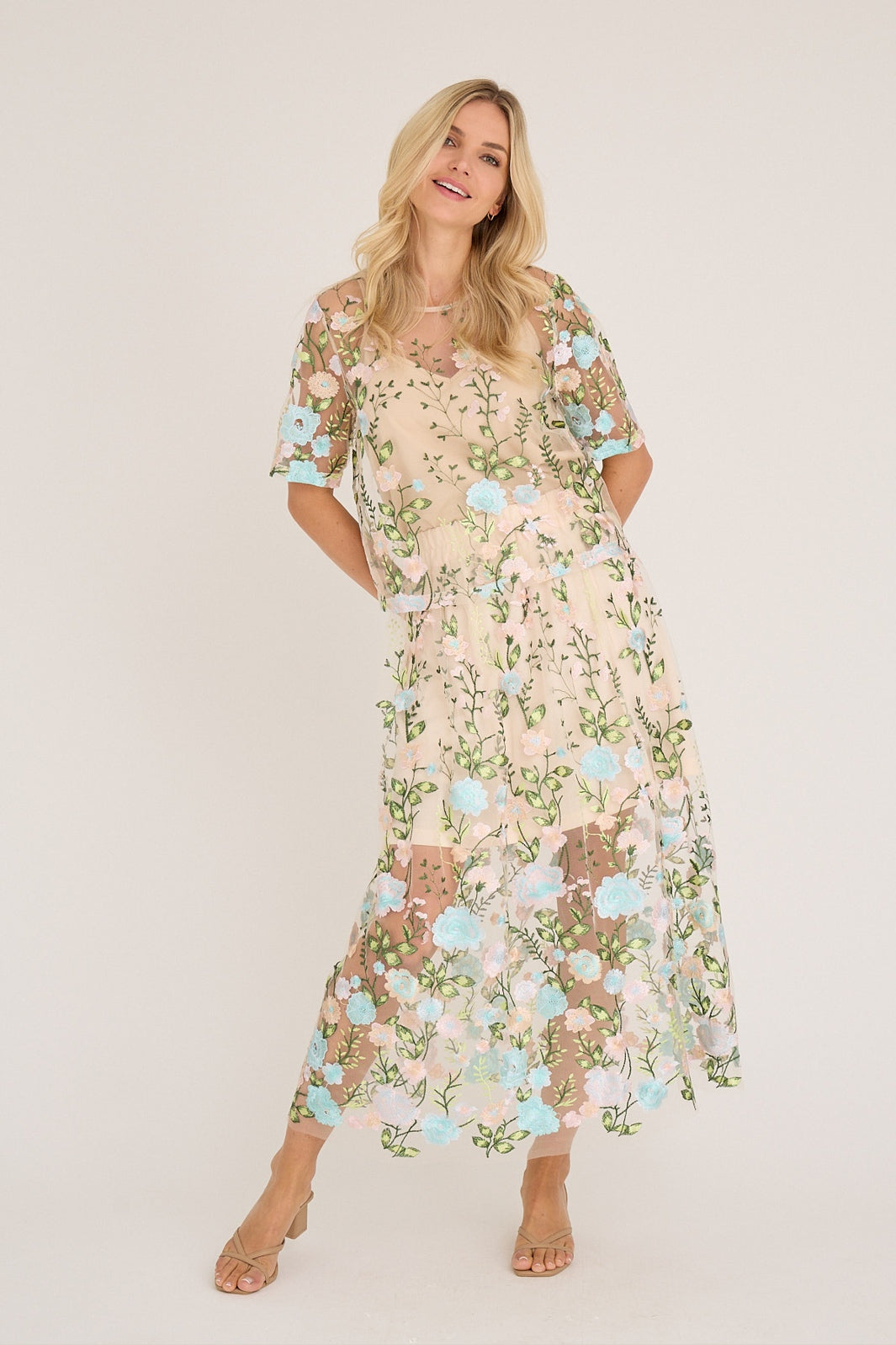 A-View - Fuschia Skirt AV4624 - 260 - Rose/Blue