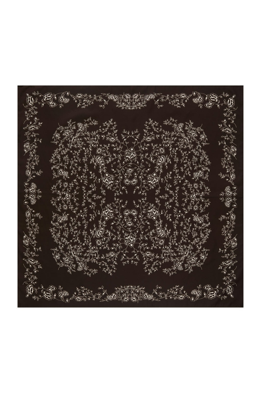 Neo Noir - Kela Print Scarf 170776 - 676 - Dark Brown