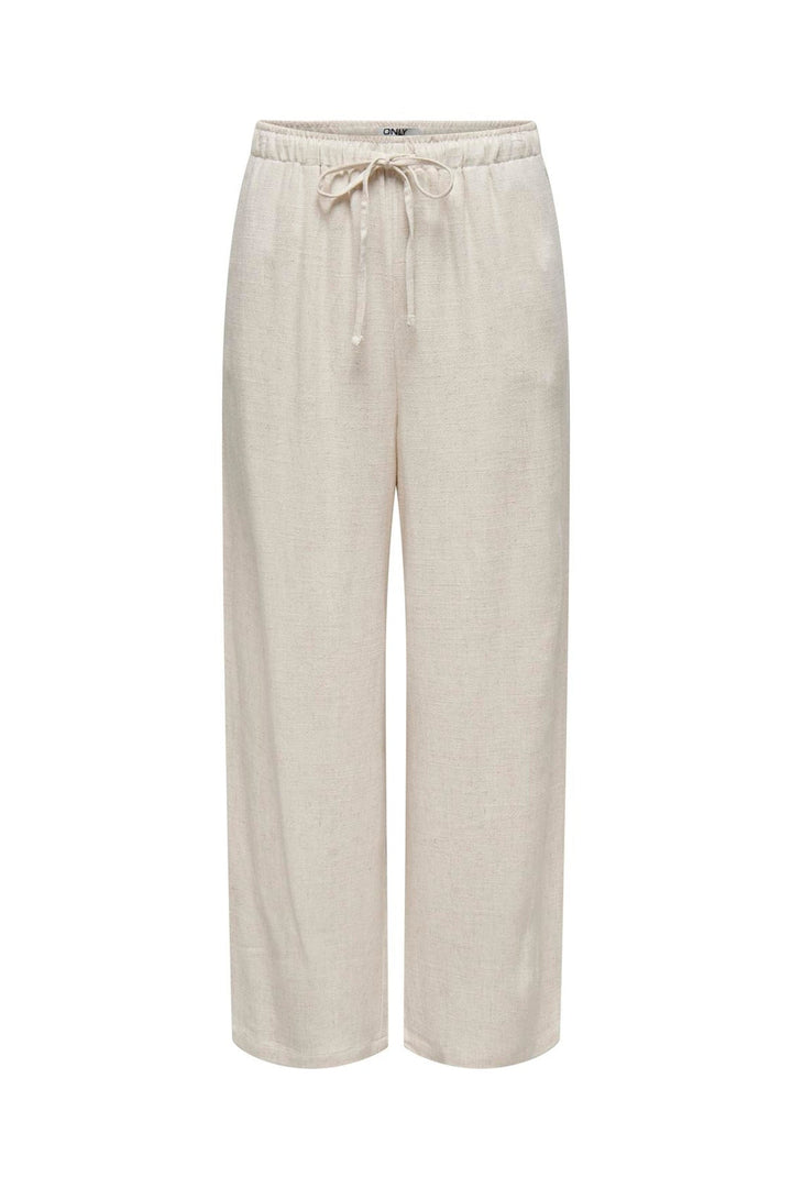 Only - Onlsiesta Pull-Up Linen Bl - 4486634 Moonbeam