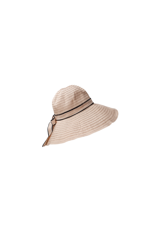 Black Colour - Bcportofino Ribbon Hat 8045 - Beige