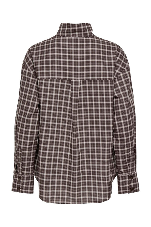 Only - Onlfreya Check High Neck Shirt - 5232775 Malt Ball