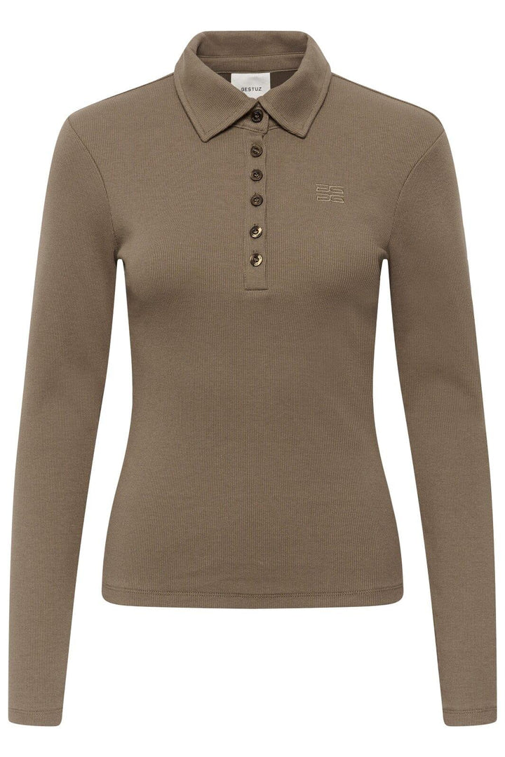 Gestuz - Gzdrew Ls Polo Top 10911272 - 181112 - Walnut Toppe 