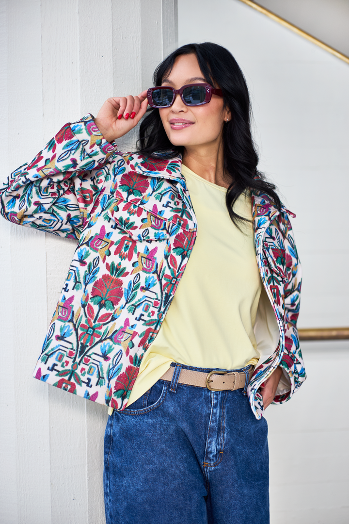 Black Colour - Bcpanama Jacket 41084 - Botanic Red