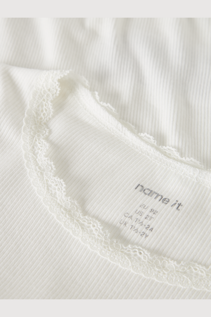 Name It - Nmfkab Ls Top - 4976204 Cloud Dancer