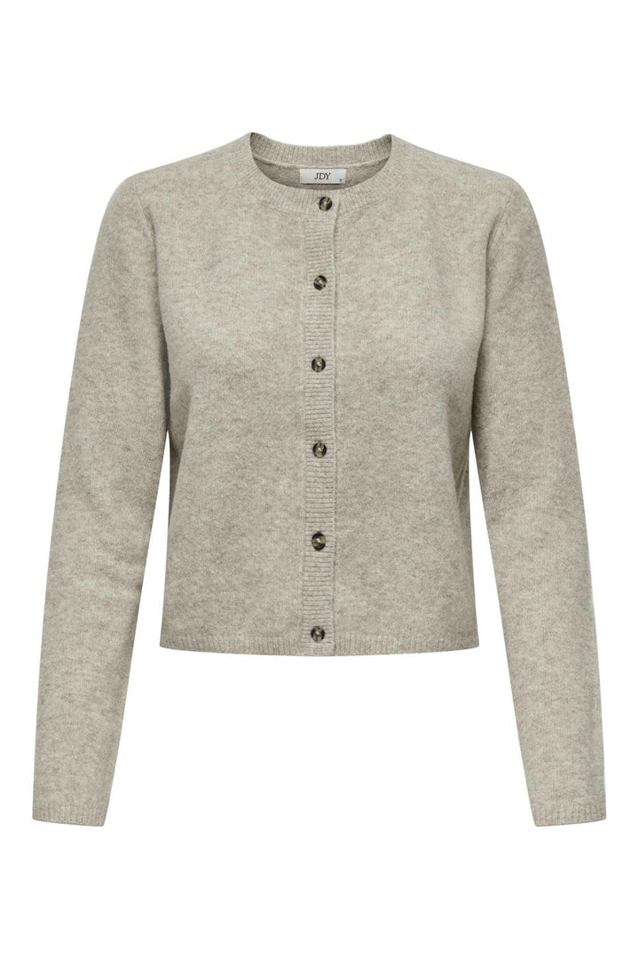 JDY - Jdychloe Life L/S Cardigan Knt - 4571127 Turtledove Melange