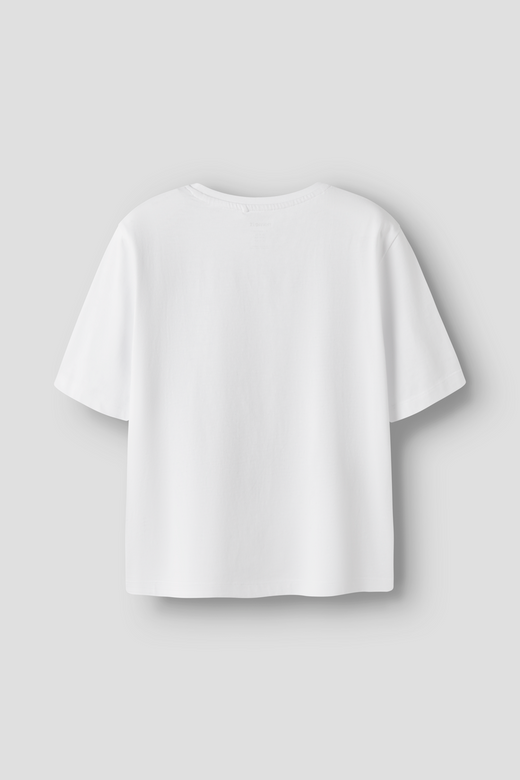 Name It - Nkfmara Kpop Ss Nreg Top Box Lnoos Sky - 5165488 Bright White