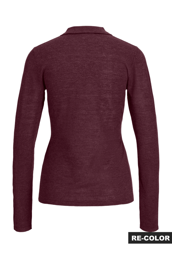 Jjxx - Jxalberte Polo Neck Knit - 5120814 Winetasting