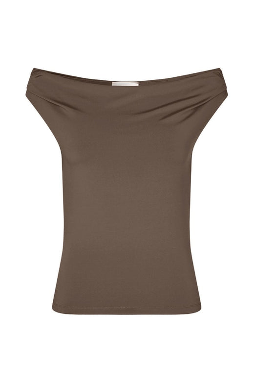 Modström - Himamd Off-Shoulder Top 57928 - 5584 - Chocolate Chip