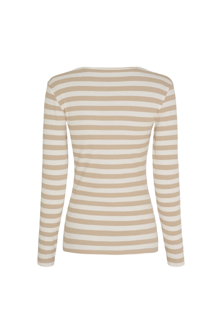 Marta Du Chateau - Mdcbegonia Ls Tee 7702 - Beige