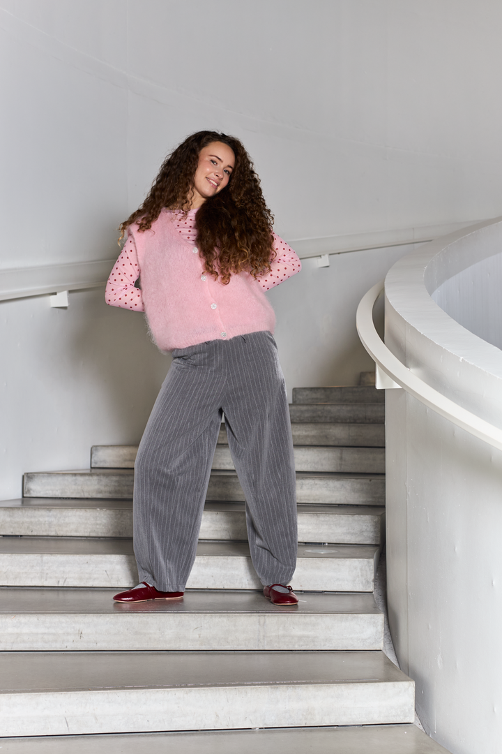 Black Colour - Bcverona Barrel Baggy Pant 41088 - Grey