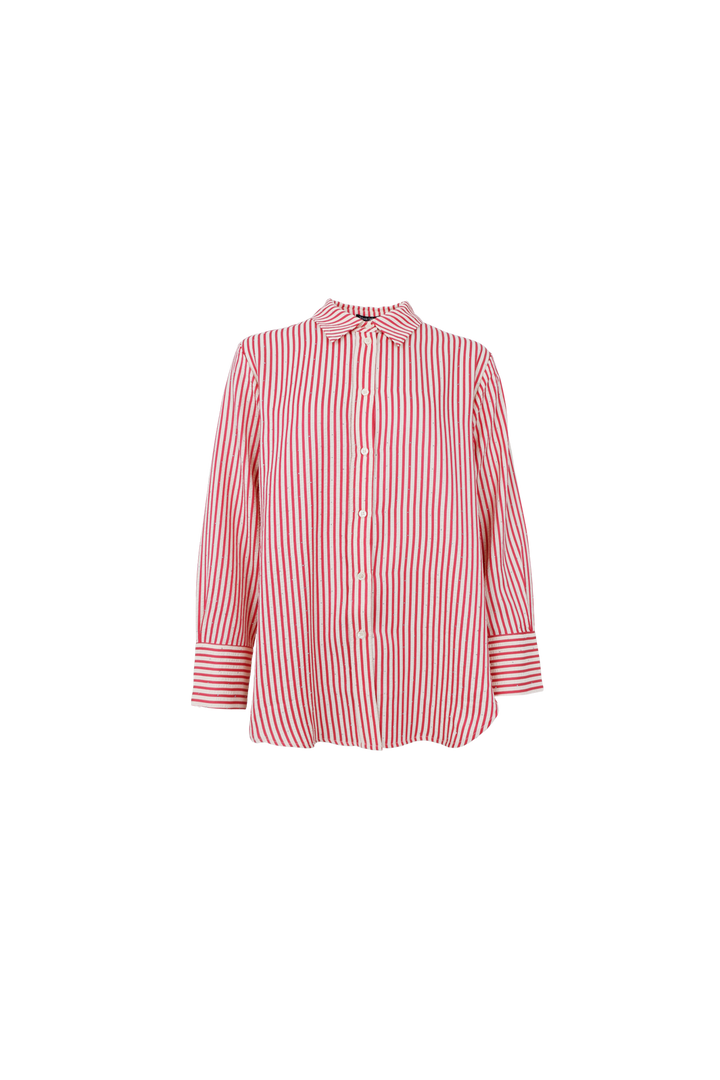 Black Colour - Bcstarry Strass Shirt 41074 - Red