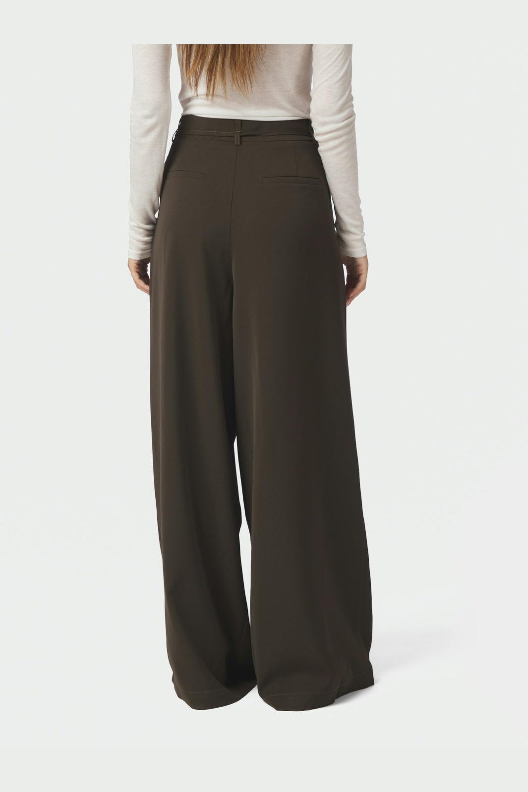 Neo Noir - Eddina Woven Pants 170464 - 676 - Dark Brown