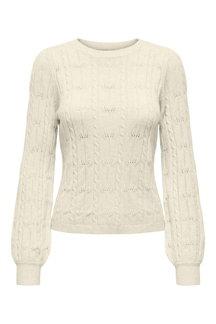 Only - Onlkatia Ls Structure O-Neck Pull Cc Knt - 4959380 Baby'S Breath