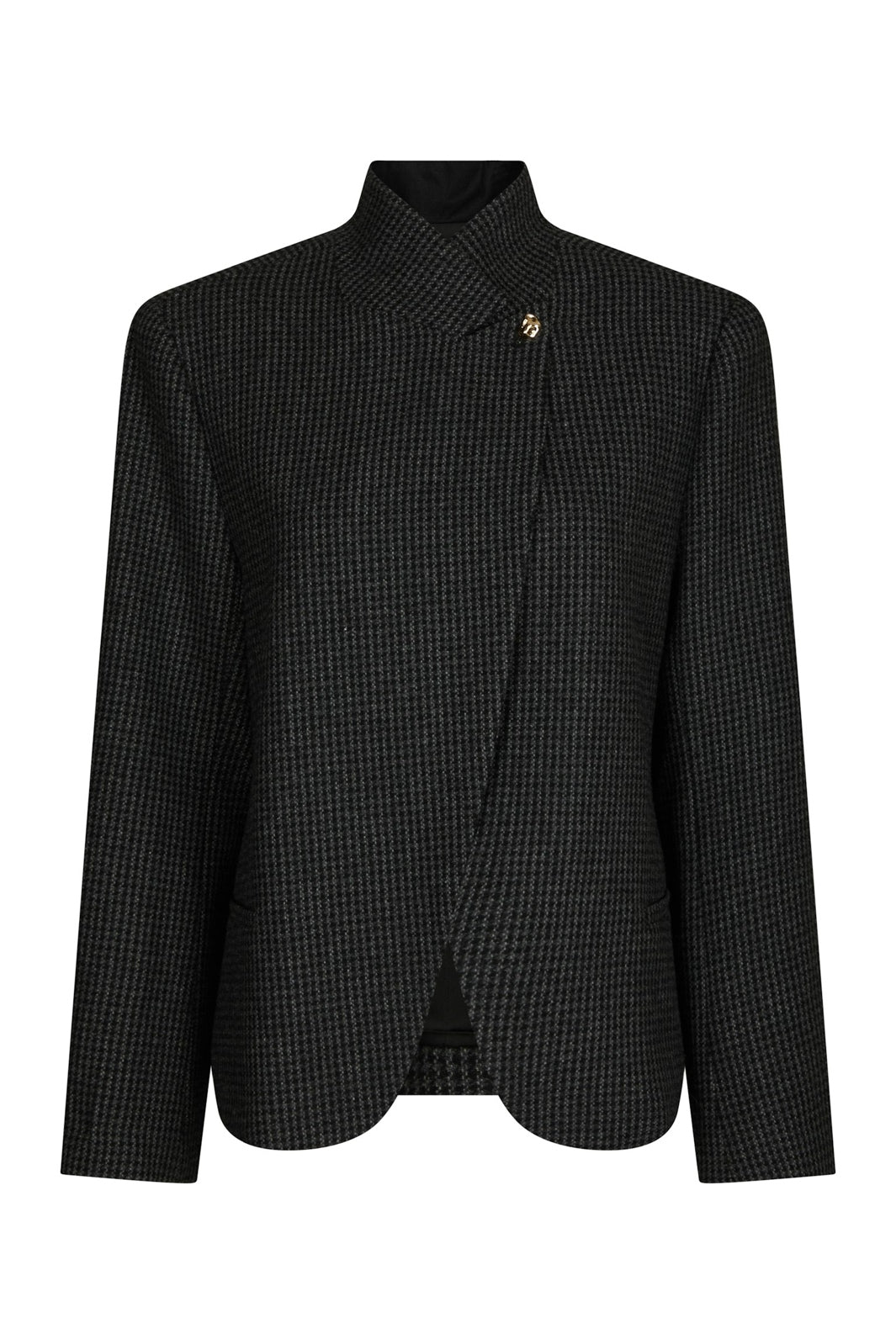 Neo Noir - Paria Check Blazer 170226 - 104 - Dark Grey