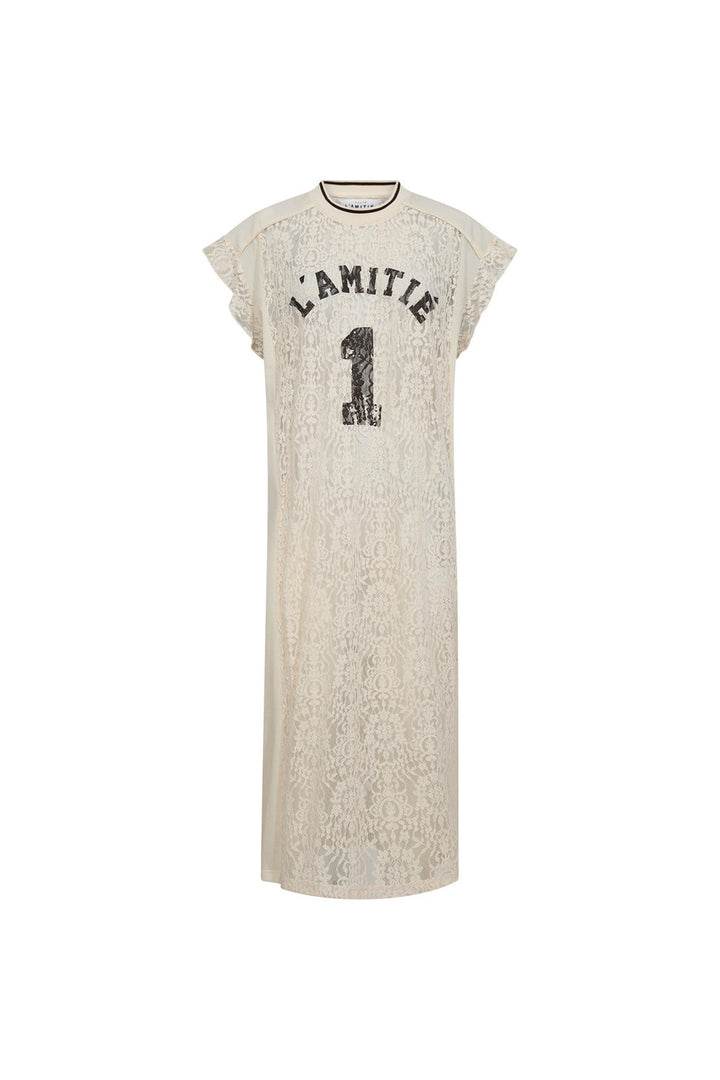 Haute L'Amitié - Lace Football Frill Dress HL10132 - Pearl