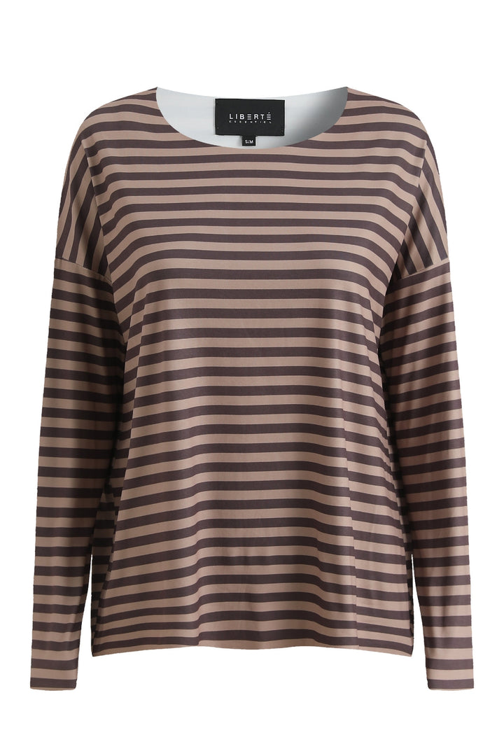 Liberte - Alma-Ls-Top - Brown Stripe