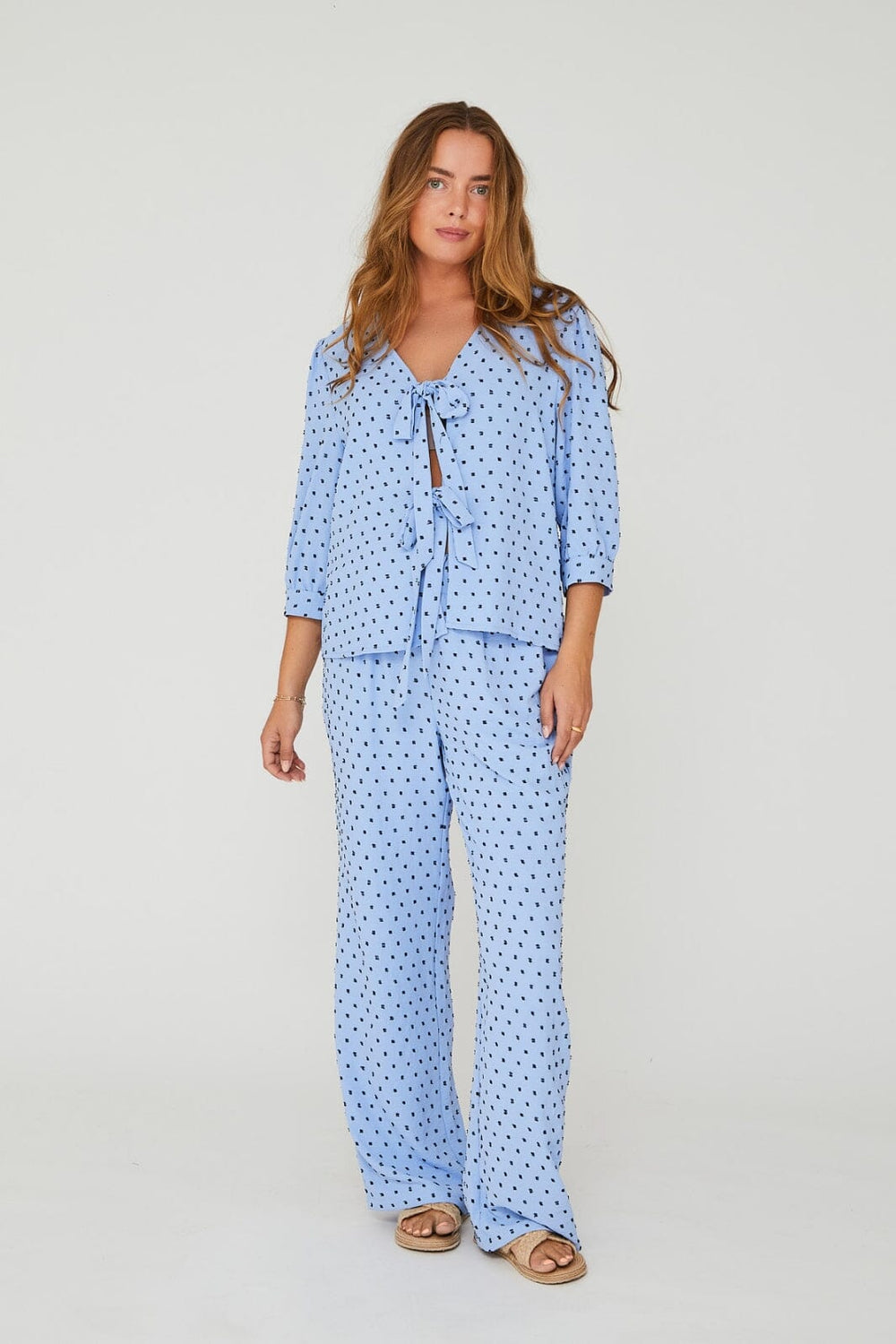 Forudbestilling - A-VIEW - Sif Pants - 282 Light Blue Bukser 