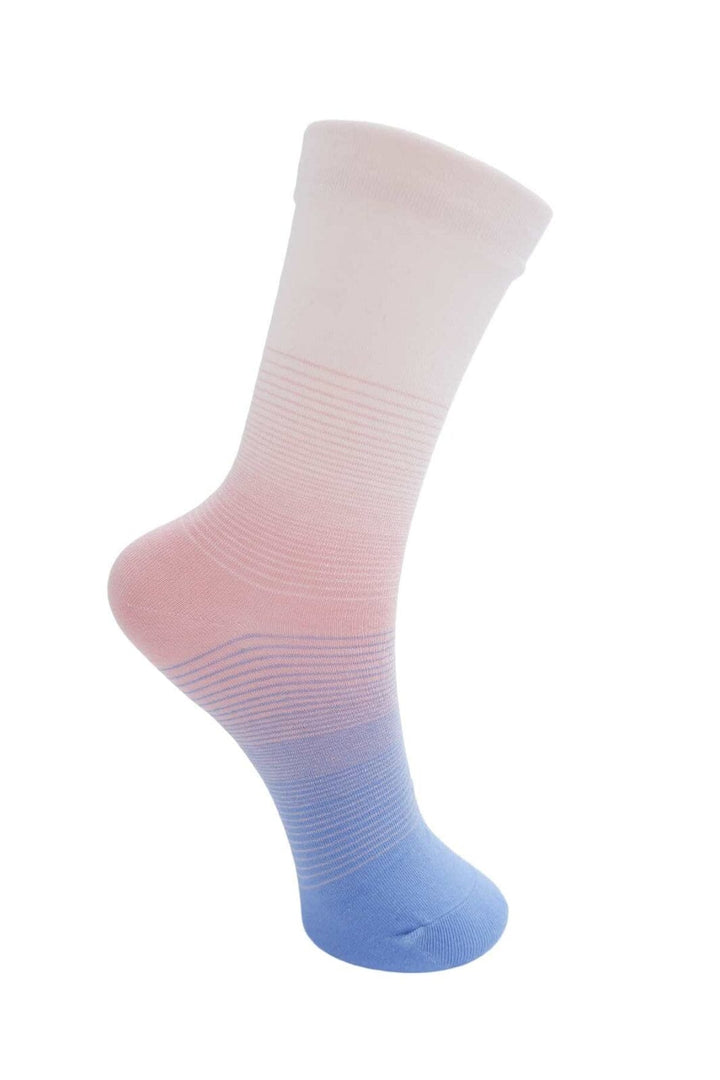 Forudbestilling - Black Colour - Bcdawn Contrast Sock 4336 - Lt. Pink/Lt. Blue