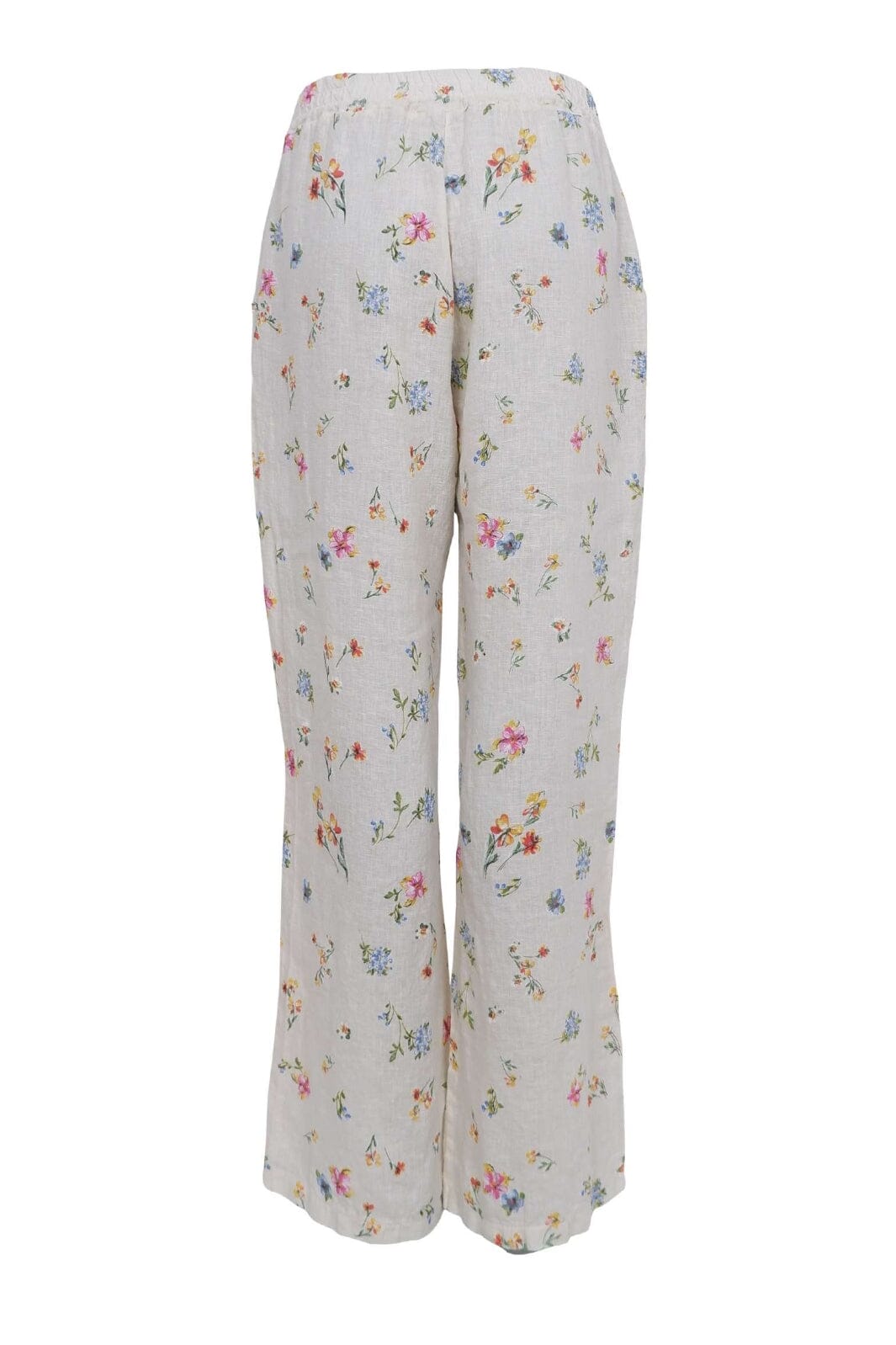Black Colour - Bcmelina Wide Linen Pant 40843 - Flower