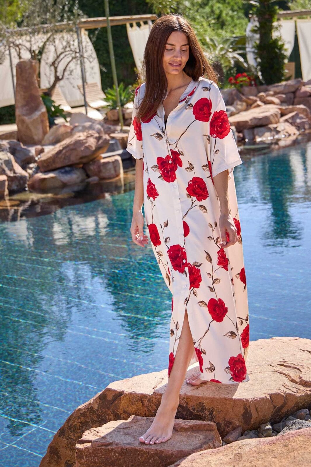 Black Colour - Bctilly Rose Dress 40949 - Red