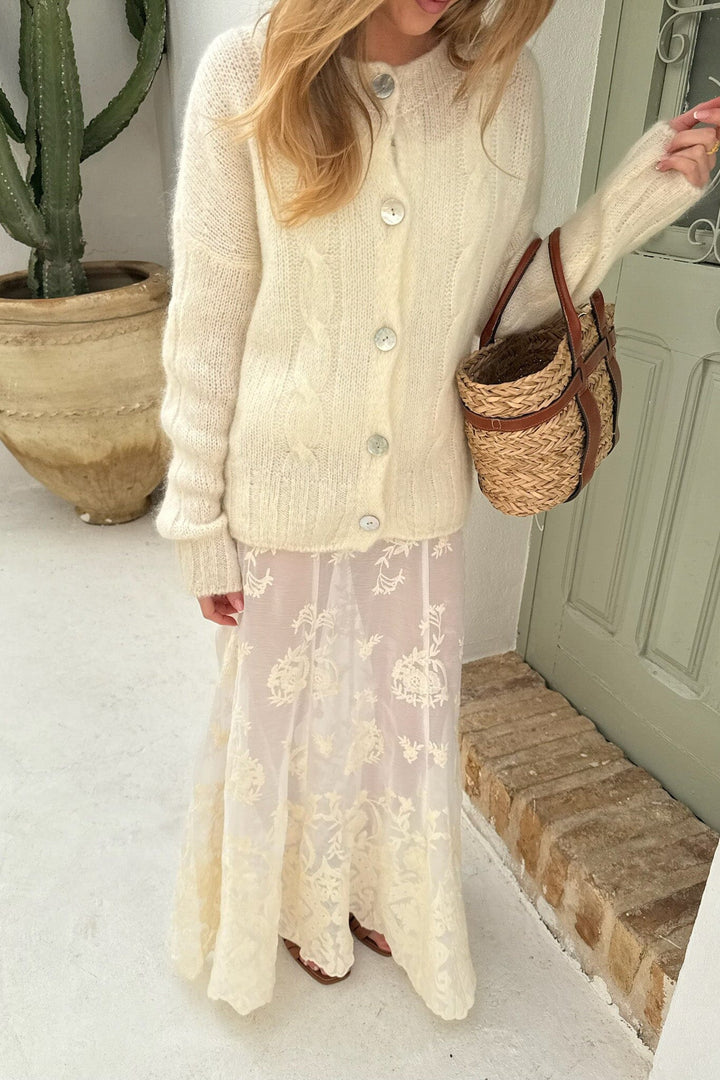 Forudbestilling - BYIC - Ditteic Cardigan 3420 - White Cardigans 