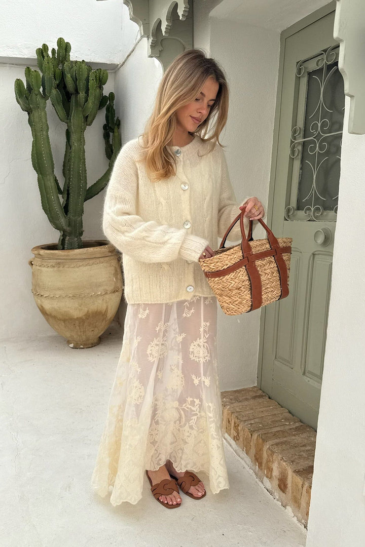 Forudbestilling - BYIC - Ditteic Cardigan 3420 - White Cardigans 