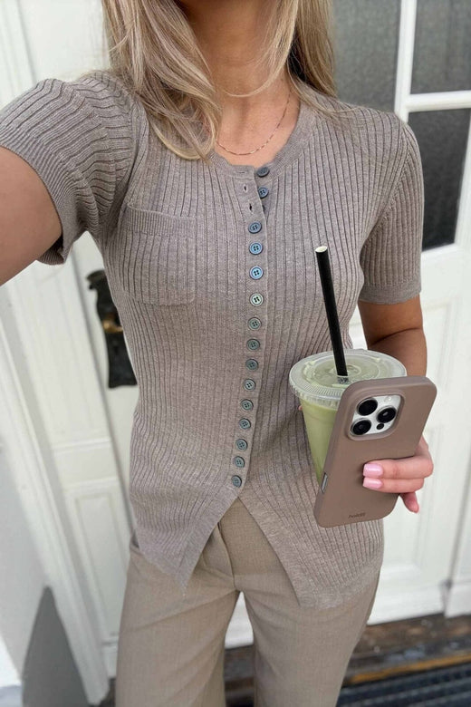 BYIC - Elmaic Ss Cardigan 1196-s - Light Brown