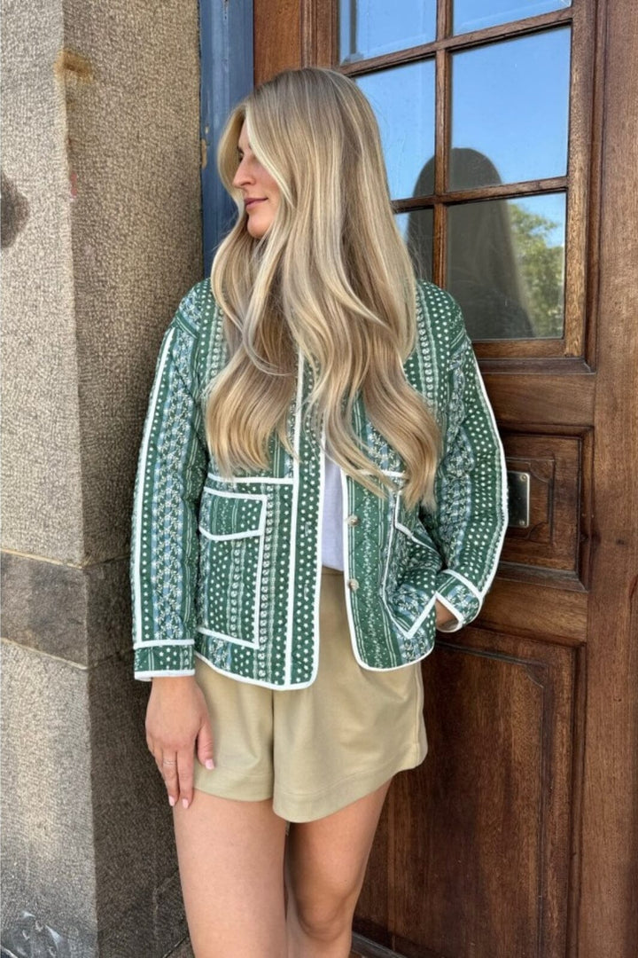 Forudbestilling - BYIC - Emmy Quilted Jacket Green Jakker 