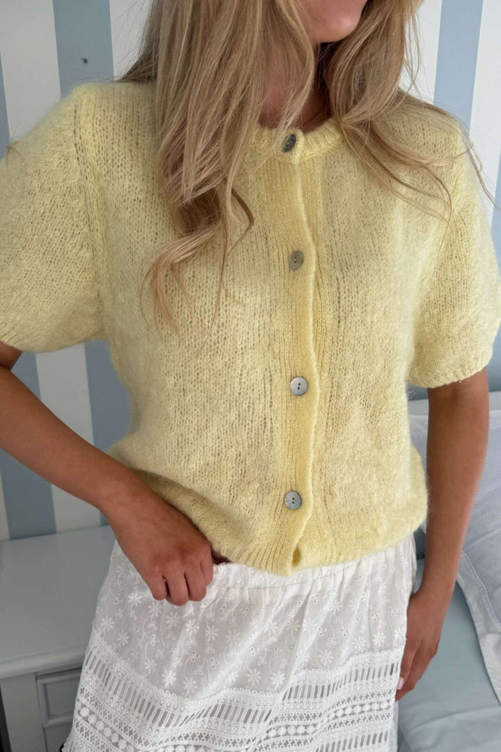 Forudbestilling - BYIC - Idaic Ss Cardigan 5265 - Yellow