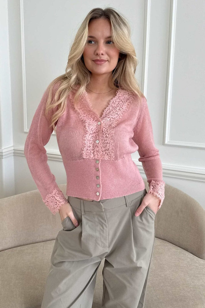 BYIC - Stellaic Cardigan 2025 - Dusty Rose