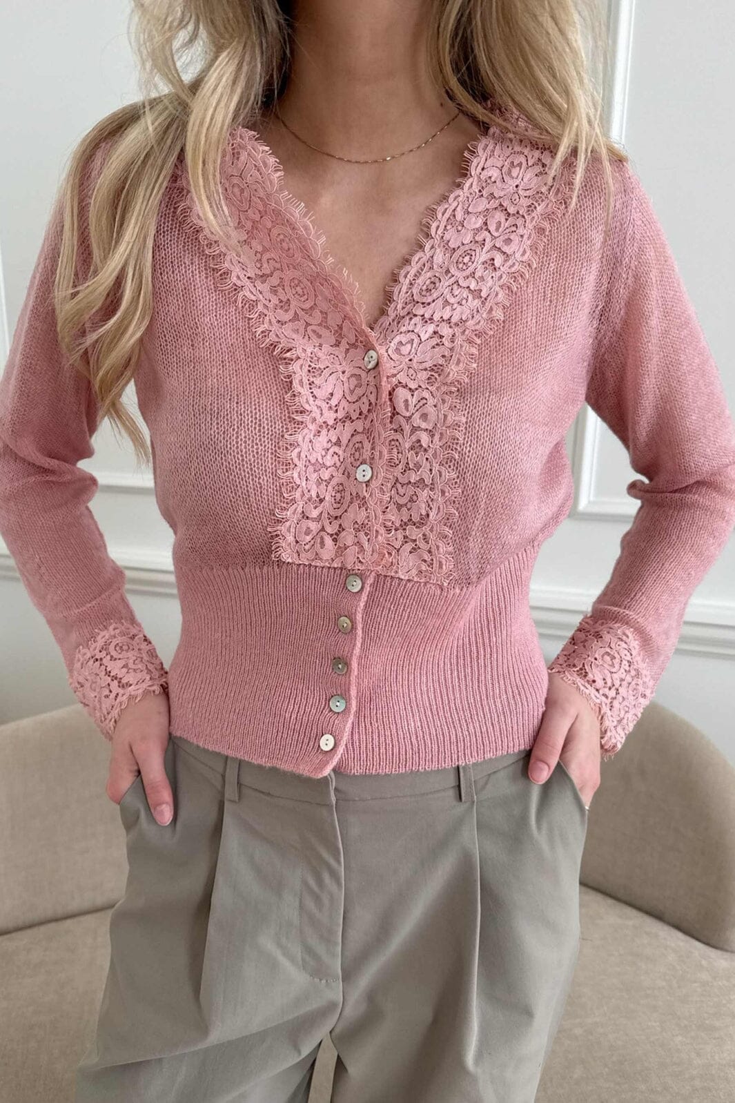 BYIC - Stellaic Cardigan 2025 - Dusty Rose
