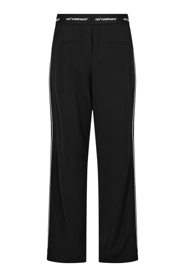 Co´Couture - Aminacc Logo Piping Pant 31482 - 96 - Black