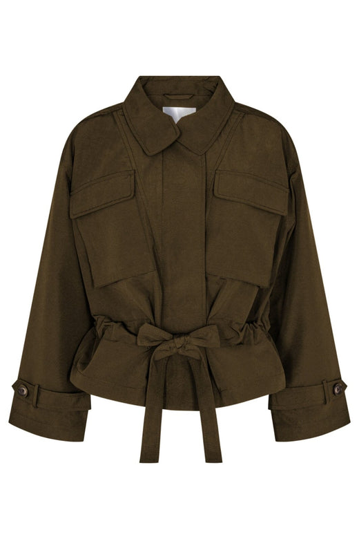 Forudbestilling - Co´couture - Elbacc Crop Jacket - Army (April) Overgangs/Sommer Jakker 
