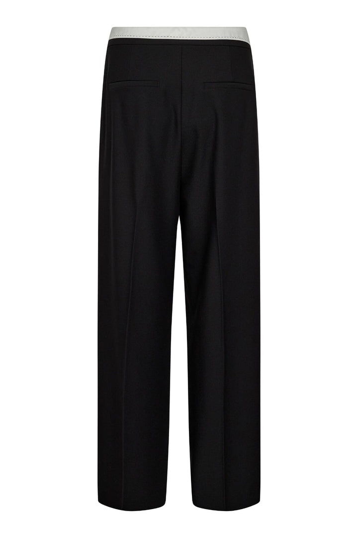 Forudbestilling - Co´couture - Taracc Flip Waist Pant - 96 Black Bukser 