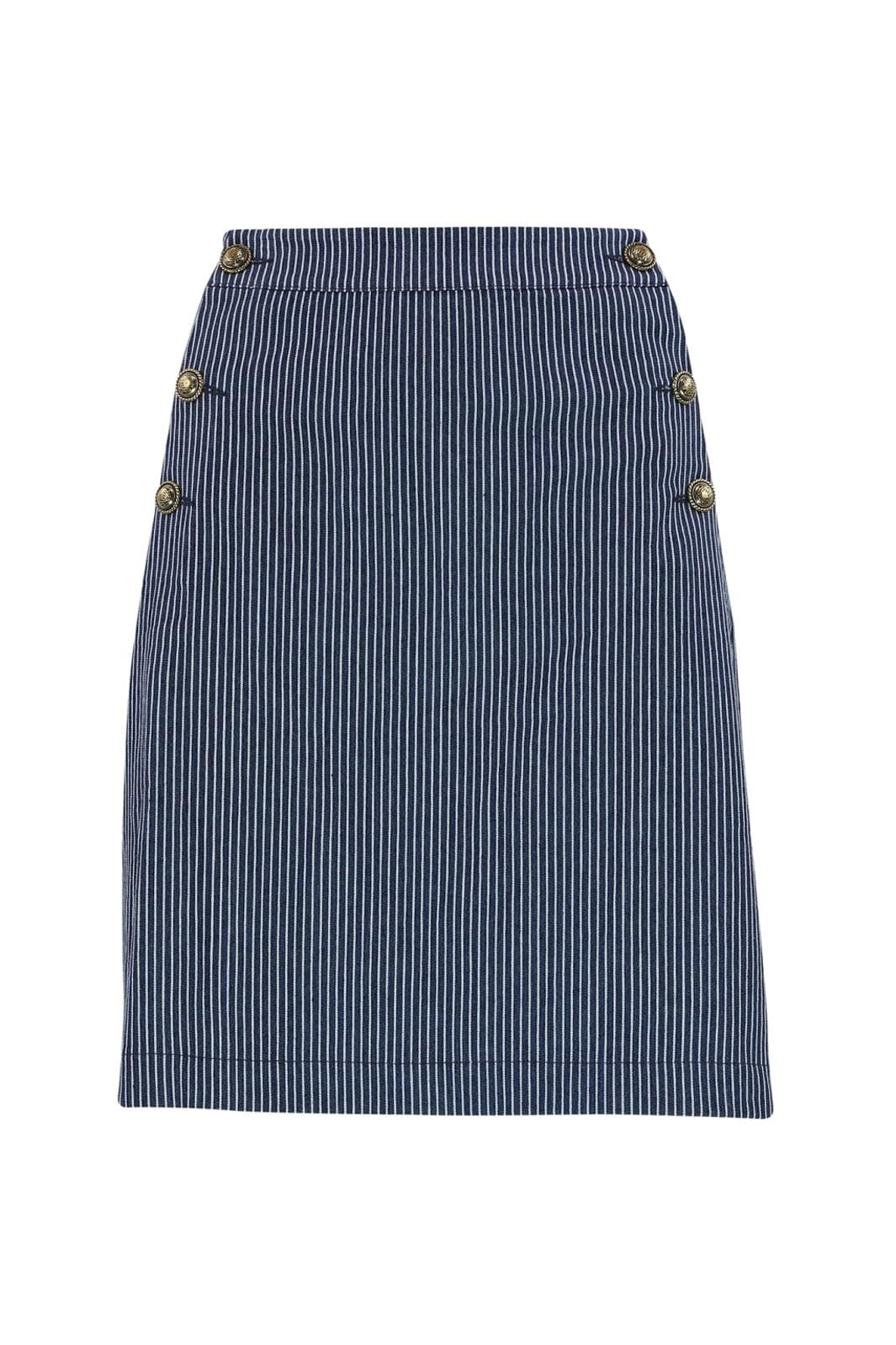 Continue - Gabby Skirt Stripe - Blue Stripe