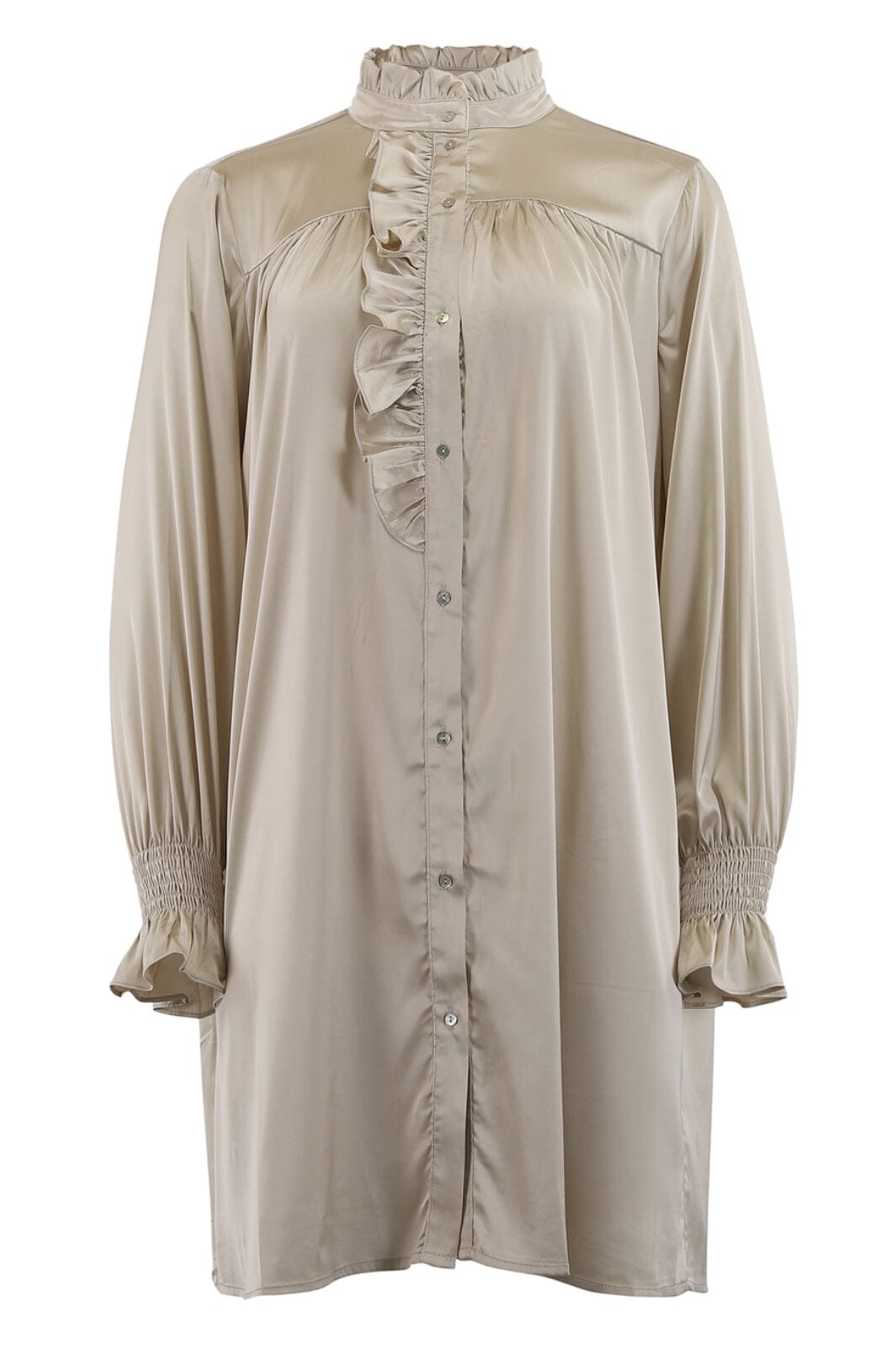 Forudbestilling - Continue - Malika Dress - Champagne (Marts) Kjoler 