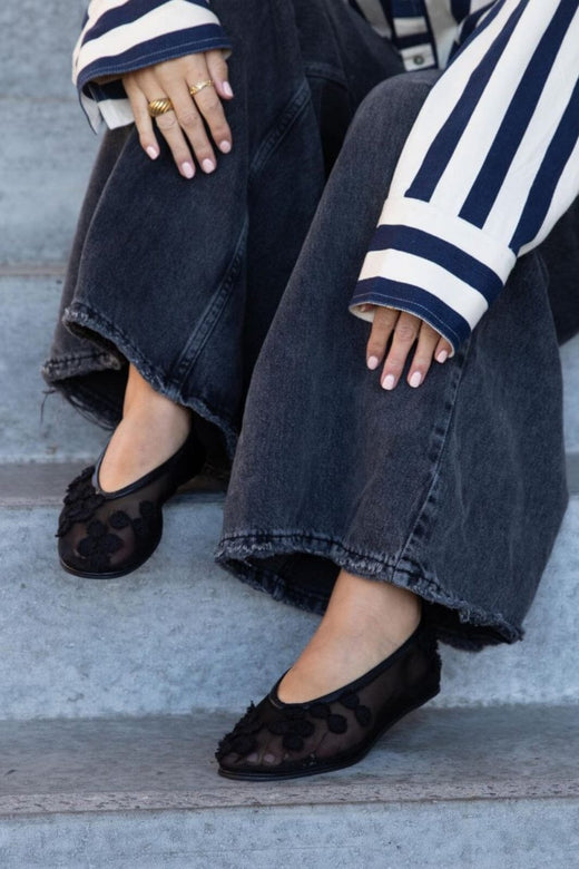 Copenhagen Shoes - Ballerina Net CS8600 - 0001 - Black