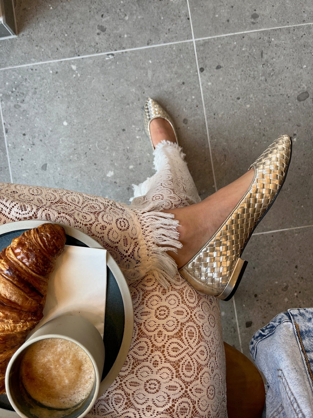 Forudbestilling - Copenhagen Shoes - Real Vibes CS8440 - 371 - Platino Ballerinaer 