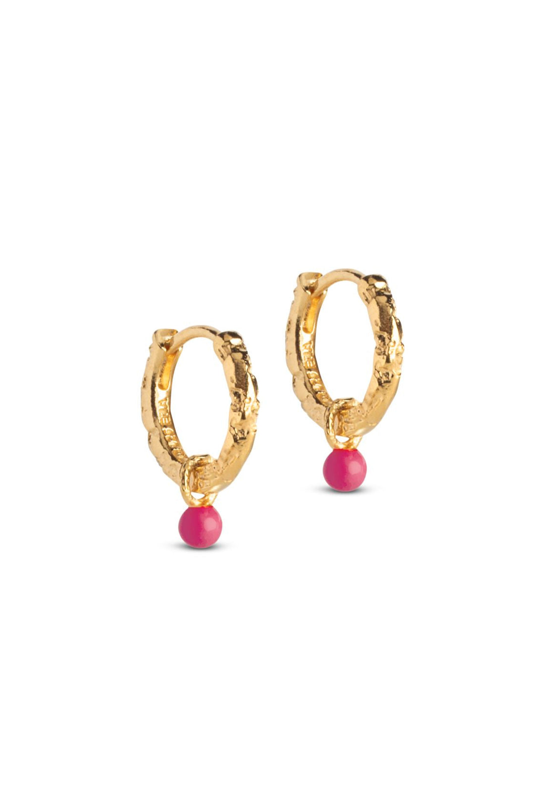 Forudbestilling - Enamel Copenhagen x Molly&My - Hoops, Belle E245GM - Pink Øreringe 
