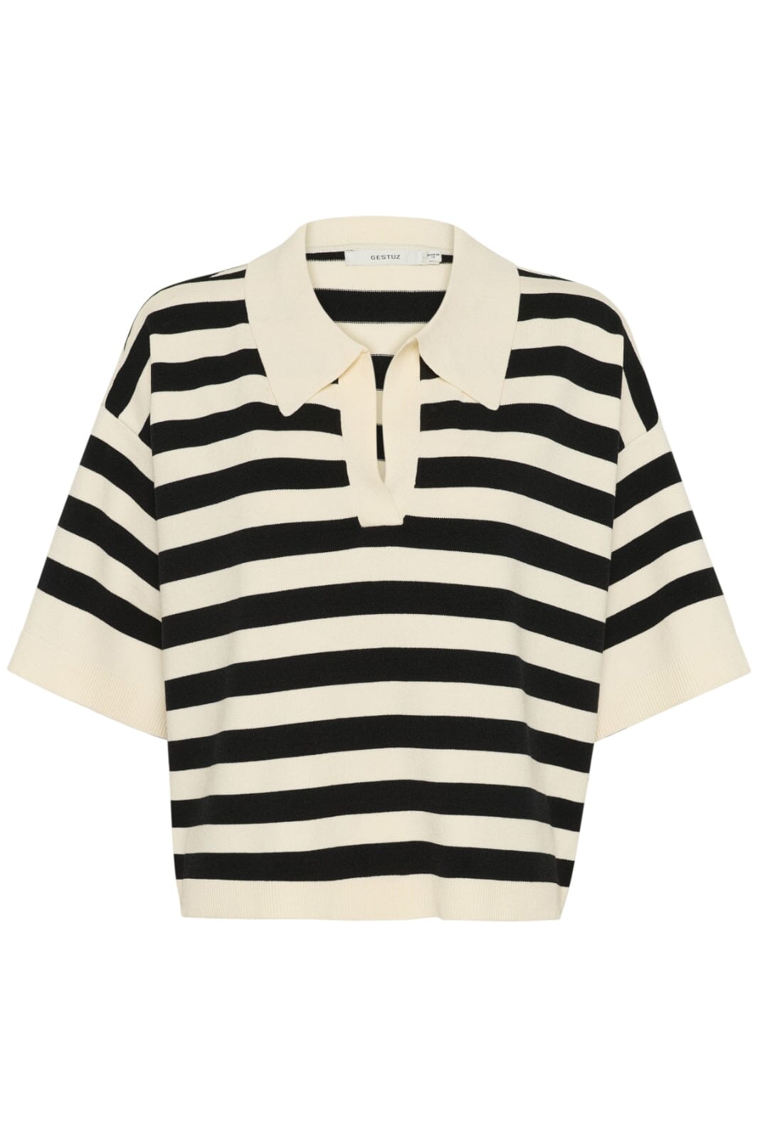 Gestuz - Gzalli Pullover 10910128 - 107569 - Black/Ivory Striped