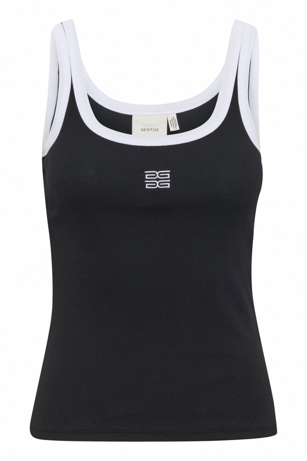 Gestuz - Gzdrew Contrast Logo Top 10910268 - 100017 - Black