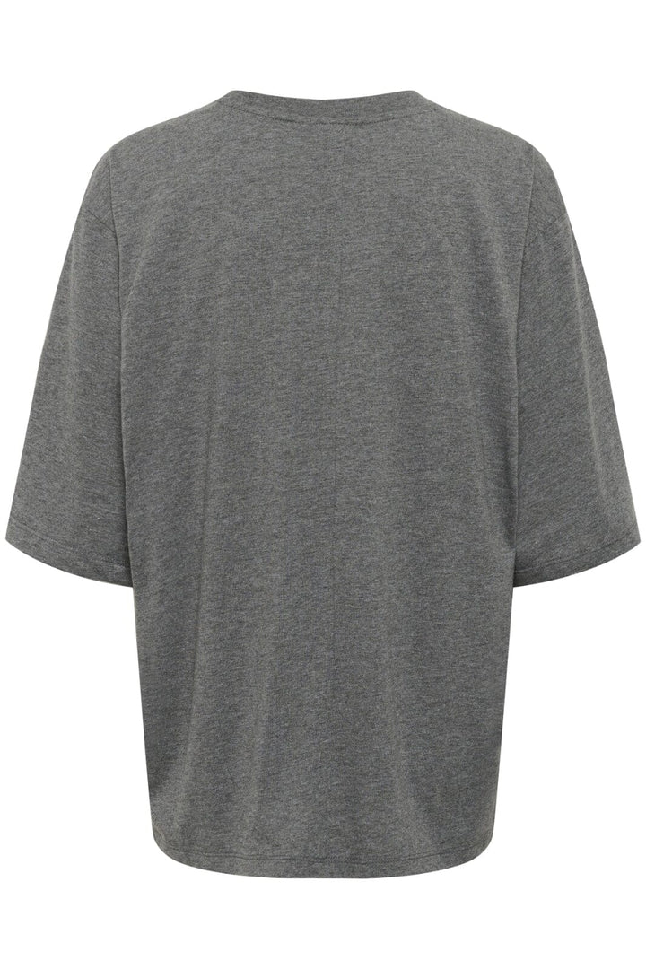 Gestuz - Gzjilan Tee 10910394 - 107871 - Dark Grey Mélange