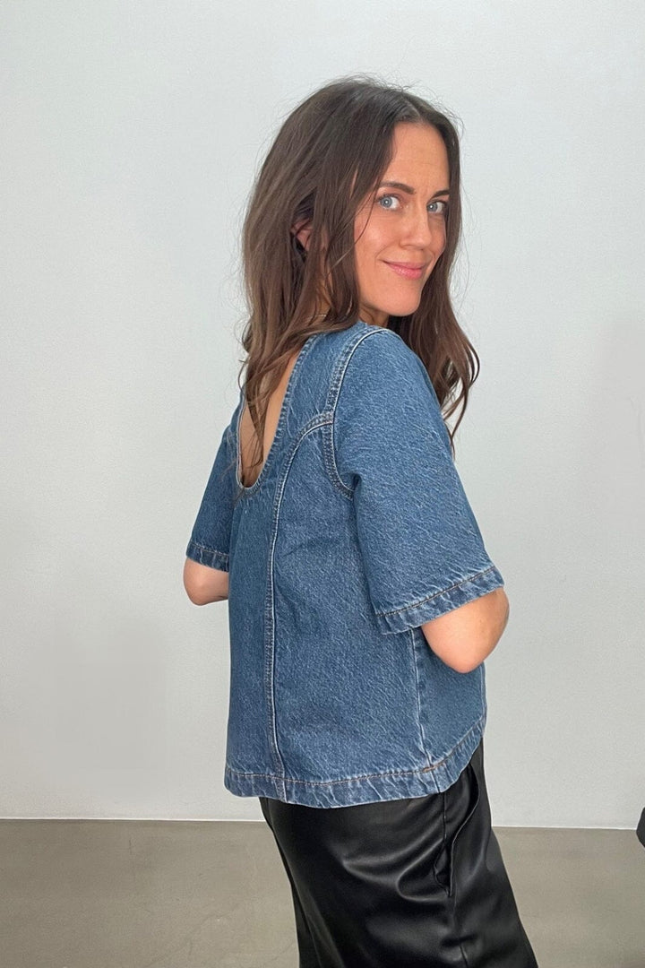 Forudbestilling - Global Funk - Ananea-F - P32 Vintage Blue Wash Bluser 