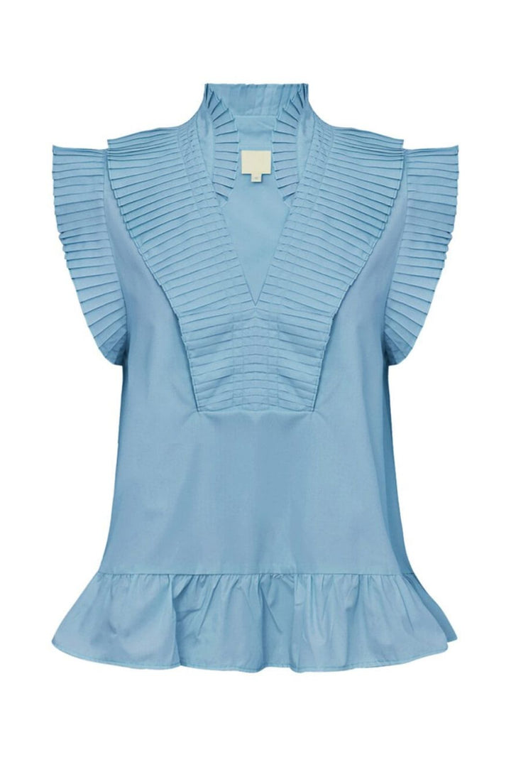 Forudbestilling - Gossia - Anngo Top G1877 - Ice Blue Toppe 