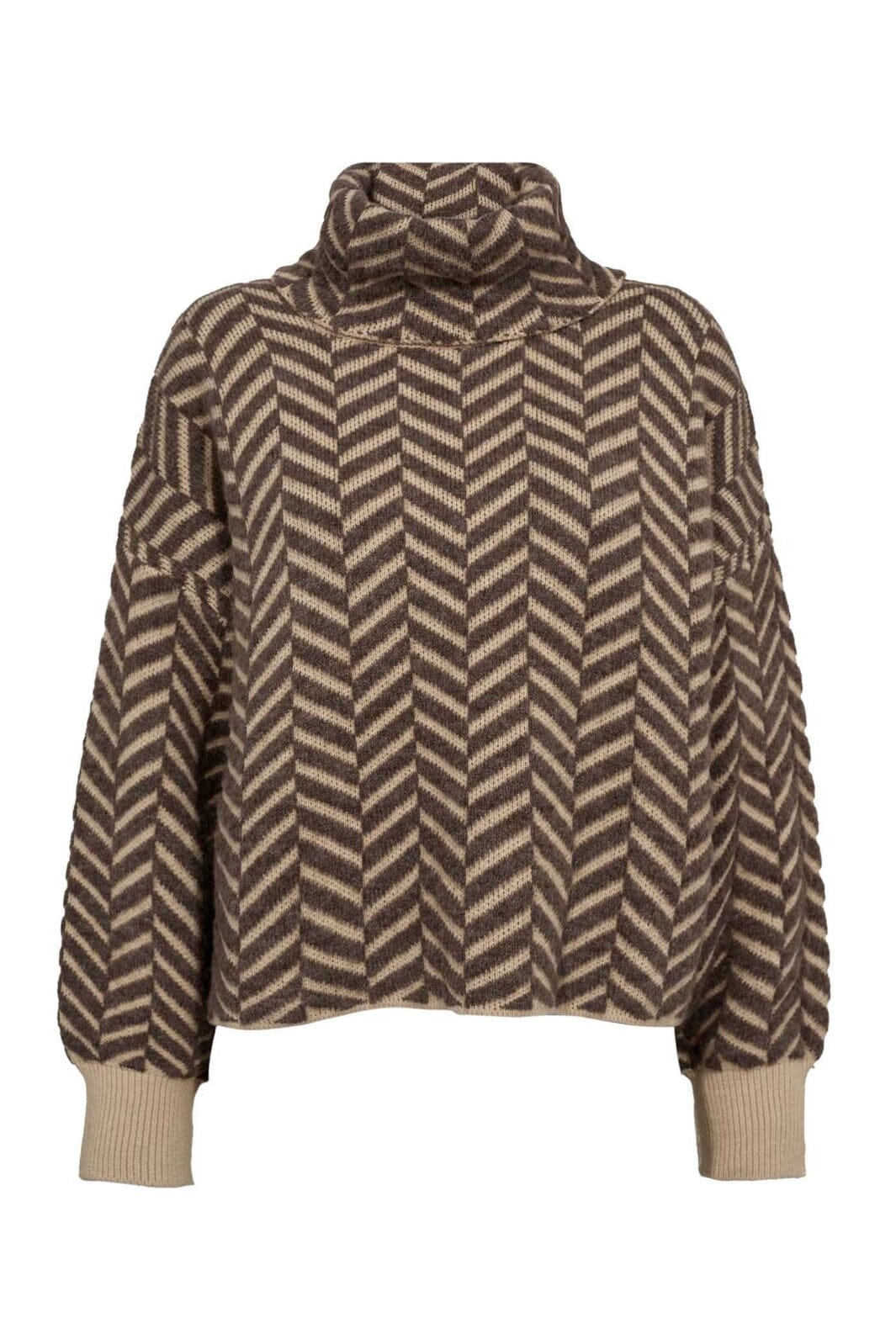 Forudbestilling - Gossia - Ginago Sweater G2168 - Sand Brown Mix