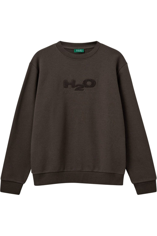 H2O - Logo Sweat O'Neck 100955-S - 3601 - Espresso