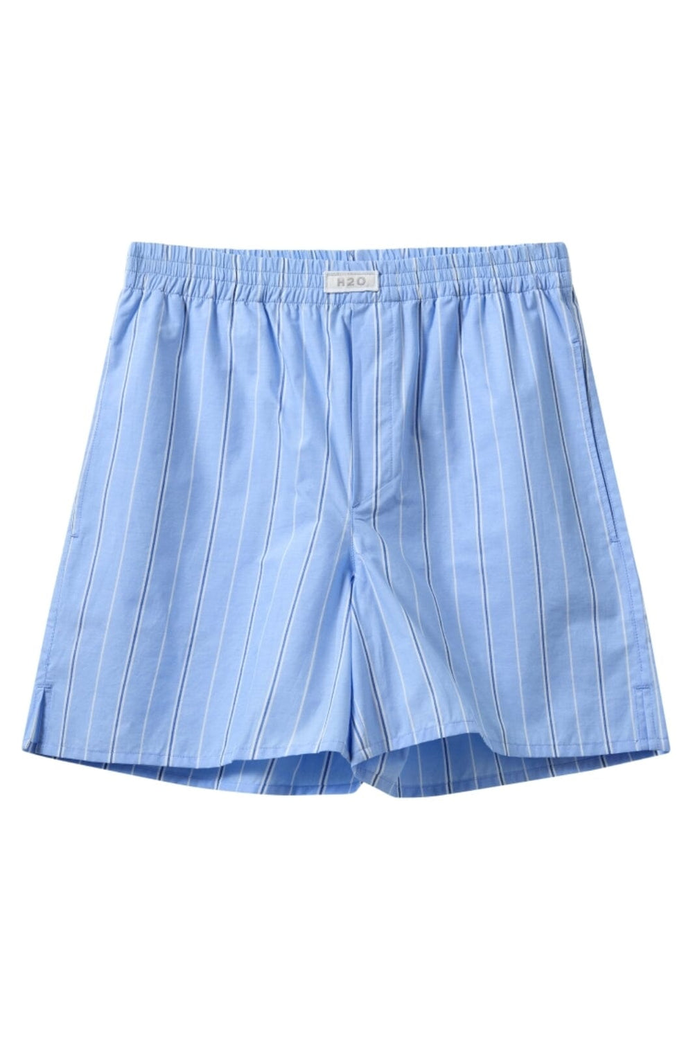 H2O - Rønne Essential Pajamas Shorts 100165-2 - 7046 - Light Blue/White/Blue